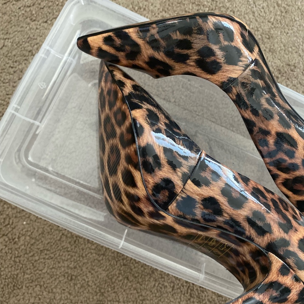 Cute Leopard Print Heels - image 5